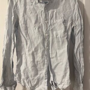 Club Monaco Sky Blue Casual Button-Down Shirt